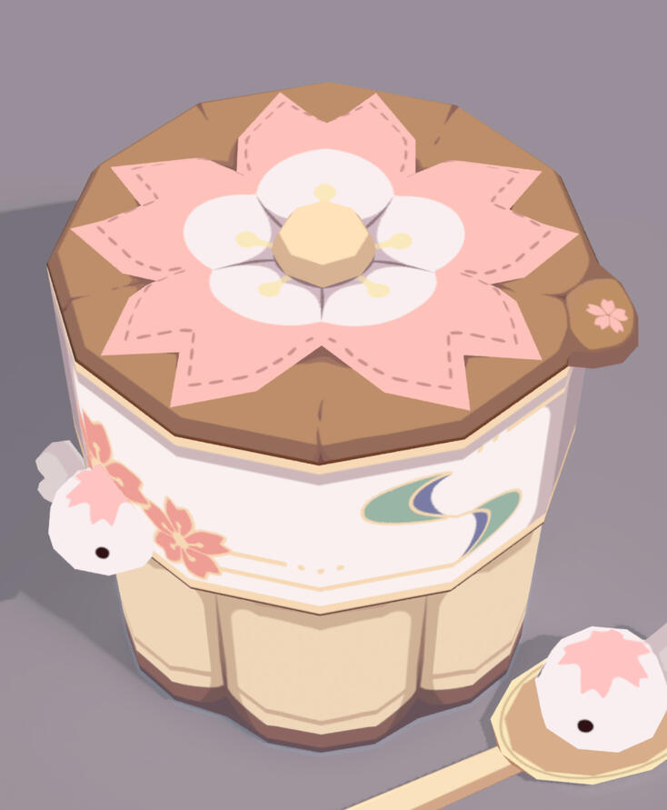 3D Model of Pudding